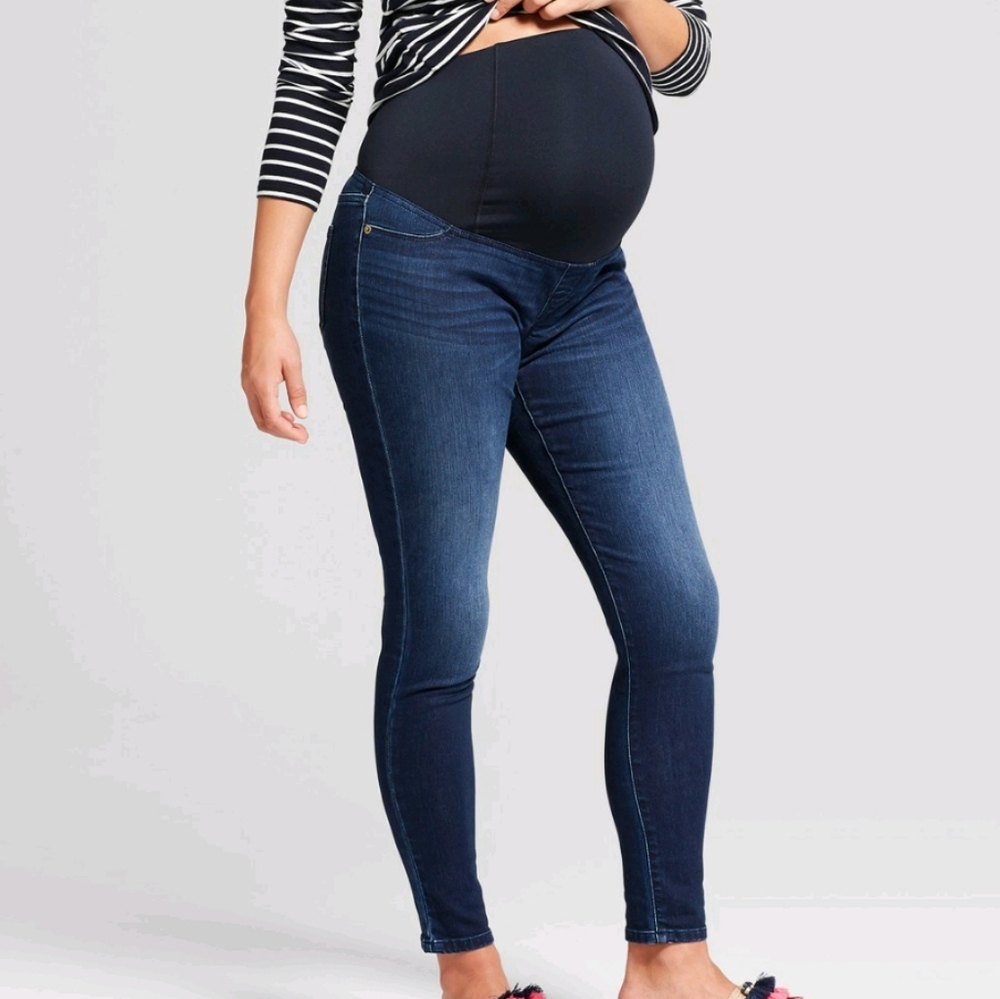 Over the belly maternity skinny jeans